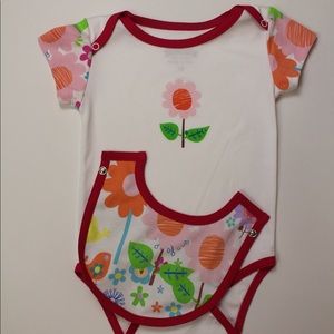 Short Sleeve Flower Bodysuit